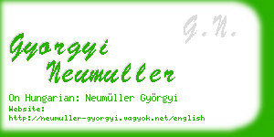 gyorgyi neumuller business card